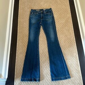 AG high rise flare jean size 26
